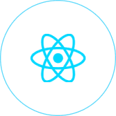 React technology icon for ecommerce website development