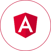 Angular technology icon for ecommerce website development